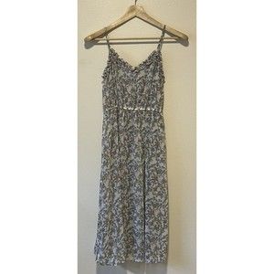 Wild Fable Floral Dress Size XS White Pink Yellow Lined Boho Beach Sundress